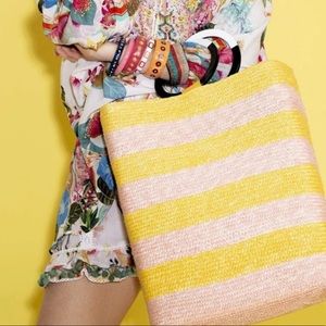 Eugenia Kim NWT Margaux Striped Straw Bag